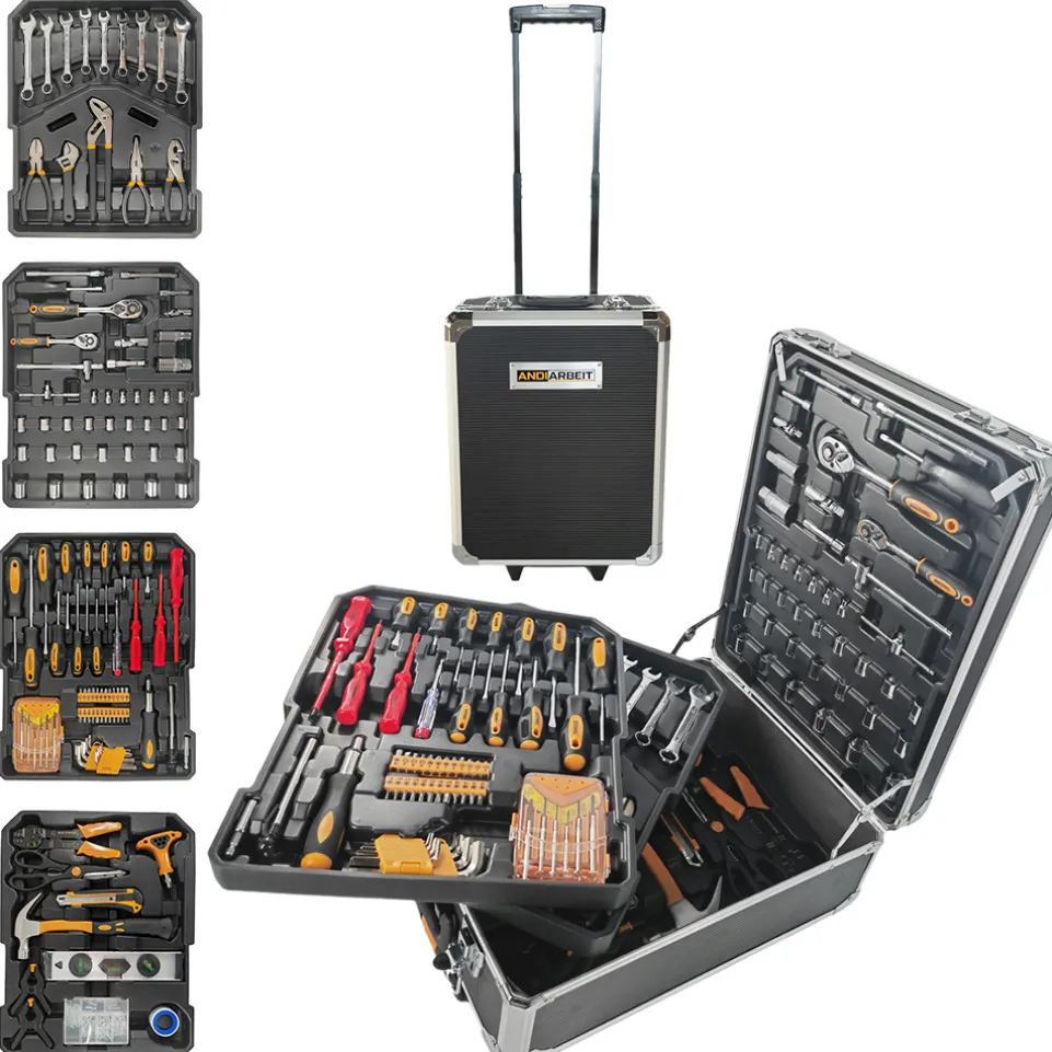 ANDIARBEIT® "Alleskönner" Werkzeugkoffer Trolley 1000-tlg. schwarz