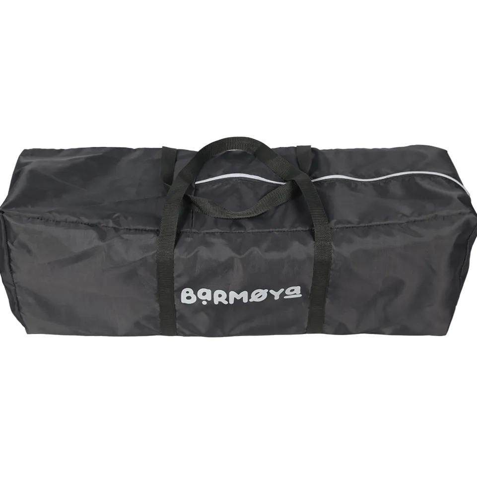 Barmøya 3-in-1 Baby-Reisebett mit Wickelauflage – Reisebett, Laufstall & Beistellbett grau