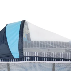 Barmøya 3-in-1 Baby-Reisebett mit Wickelauflage – Reisebett, Laufstall & Beistellbett blau