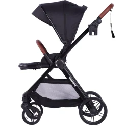 Barmøya 3-in-1 Kombi-Kinderwagen Komplettset schwarz