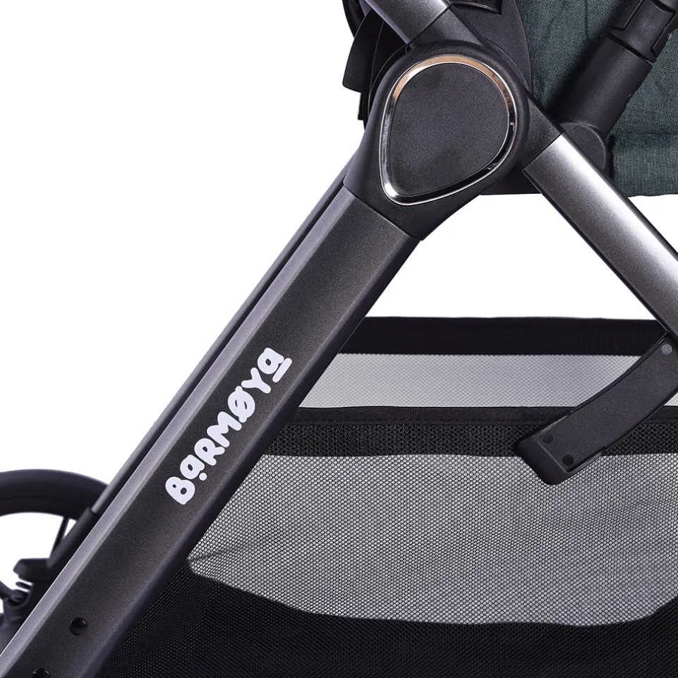Barmøya 3-in-1 Kombi-Kinderwagen Komplettset grün
