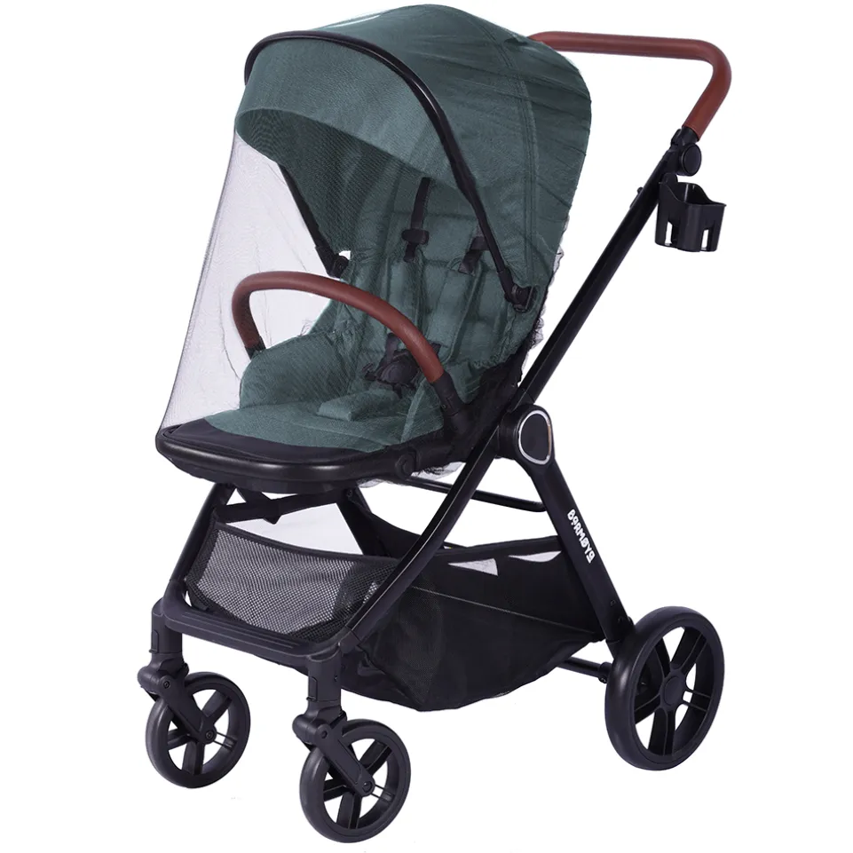 Barmøya 3-in-1 Kombi-Kinderwagen Komplettset grün