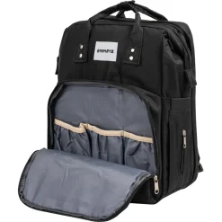 Barmøya 2-in-1 Wickelrucksack mit Ablage schwarz