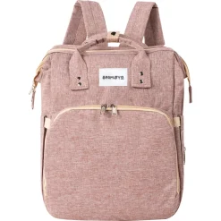 Barmøya 2-in-1 Wickelrucksack mit Ablage rosa