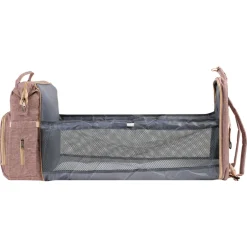 Barmøya 2-in-1 Wickelrucksack mit Ablage rosa