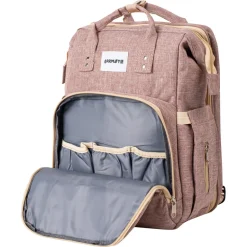 Barmøya 2-in-1 Wickelrucksack mit Ablage rosa