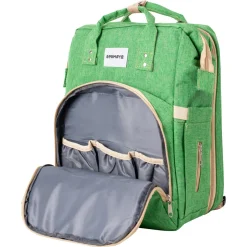 Barmøya 2-in-1 Wickelrucksack mit Ablage grün