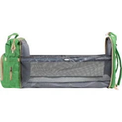 Barmøya 2-in-1 Wickelrucksack mit Ablage grün