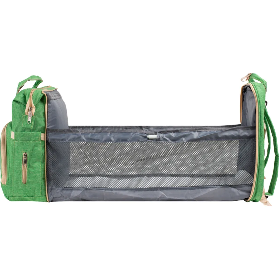 Barmøya 2-in-1 Wickelrucksack mit Ablage grün