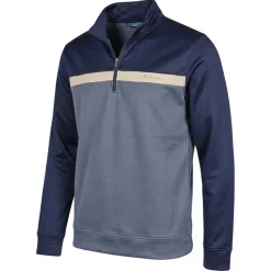 Ben Sherman Blue Two Tone Zip Herren Sweatshirt 1981080945