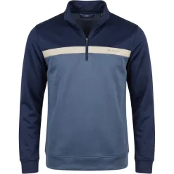 Ben Sherman Blue Two Tone Zip Herren Sweatshirt 1981080945