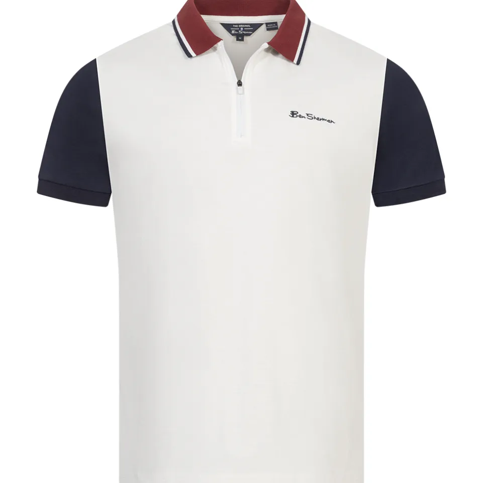 BEN SHERMAN Classic Herren Polo-Shirt 0076371-SNOWWHITE