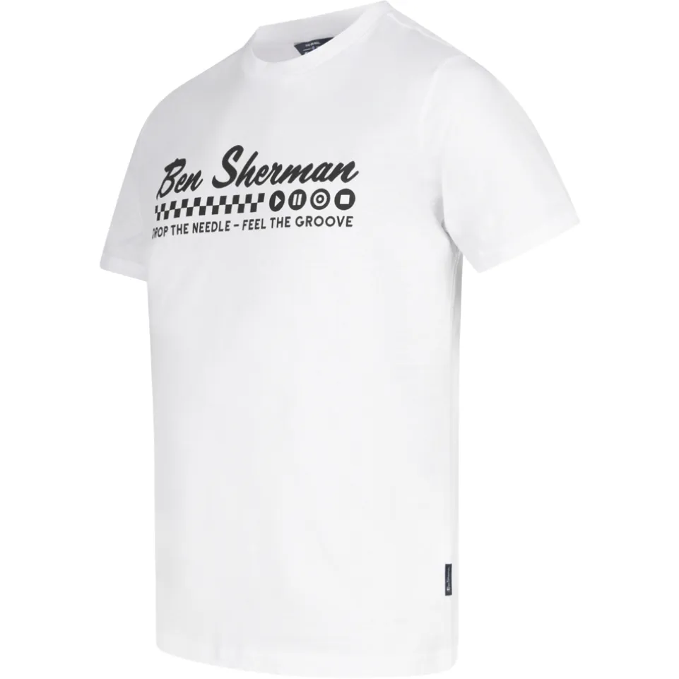 BEN SHERMAN Feel the Groove Herren T-Shirt 1012965-WHITE