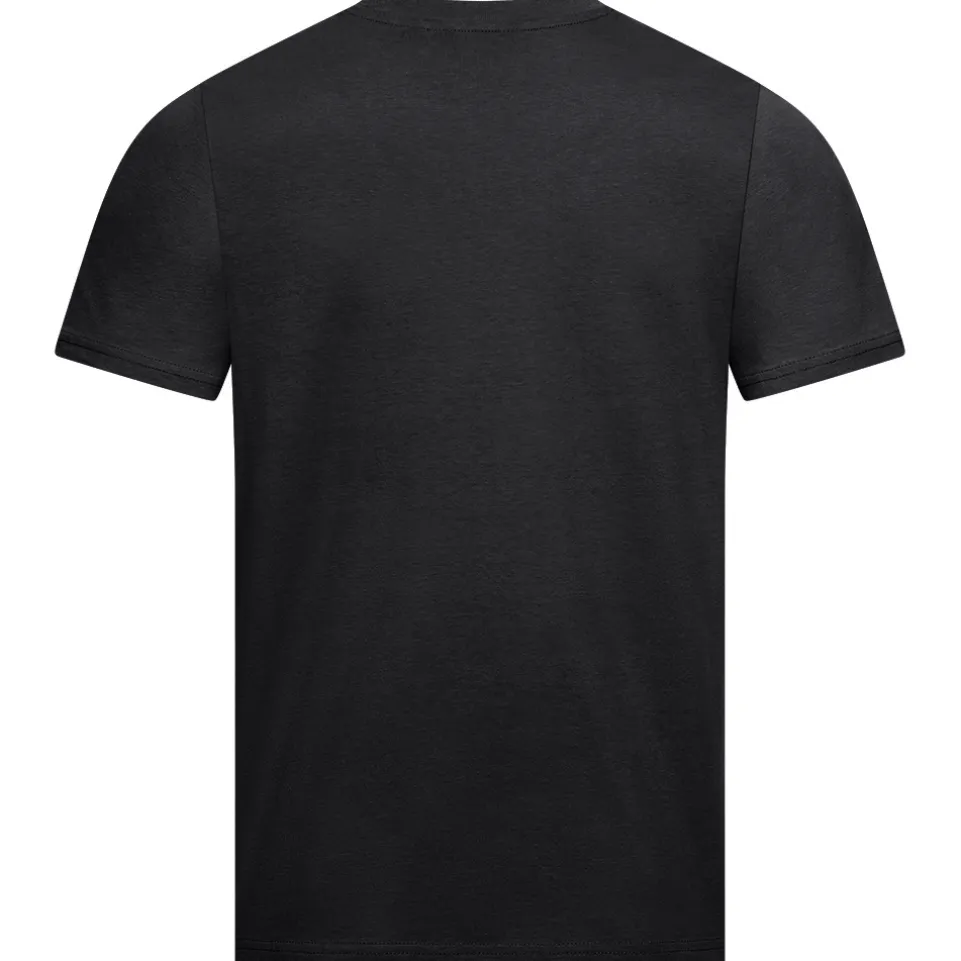 BEN SHERMAN Flocked Logo Herren T-Shirt 0076268-BLACK