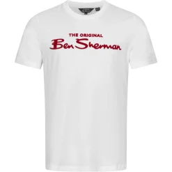 BEN SHERMAN Flocked Logo Herren T-Shirt 0076268-010