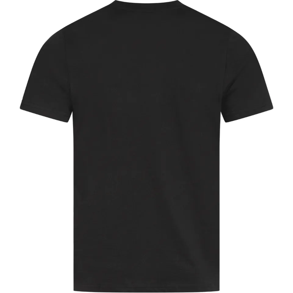 BEN SHERMAN Flocked Logo Herren T-Shirt 0076268N-BLACK