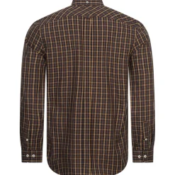 BEN SHERMAN House Check Herren Langarm Hemd 0077861-MARINE