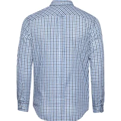 BEN SHERMAN House Check Herren Langarm Hemd 0077861-LIGHTBLUE