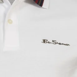 BEN SHERMAN House Collar Herren Polo-Shirt 0078169NR-WHITE