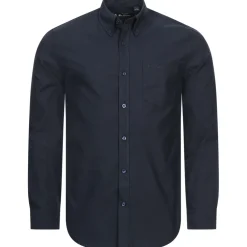 BEN SHERMAN Oxford Herren Langarm Hemd 0077857-DARKNAVY