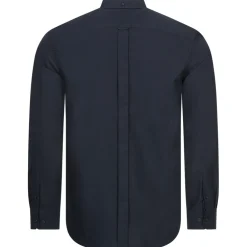 BEN SHERMAN Oxford Herren Langarm Hemd 0077857-DARKNAVY