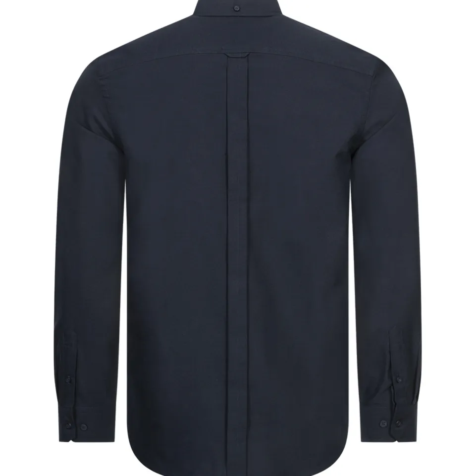 BEN SHERMAN Oxford Herren Langarm Hemd 0077857-DARKNAVY