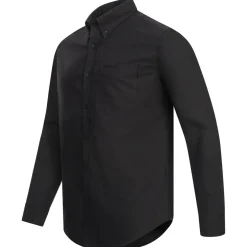 BEN SHERMAN Oxford Herren Langarm Hemd 0077857-BARELYBLACK