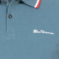BEN SHERMAN Twin Tipped Herren Polo-Shirt 0076270NR-Teal