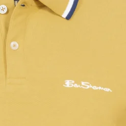 BEN SHERMAN Twin Tipped Herren Polo-Shirt 0076270N-SUNFLOWER
