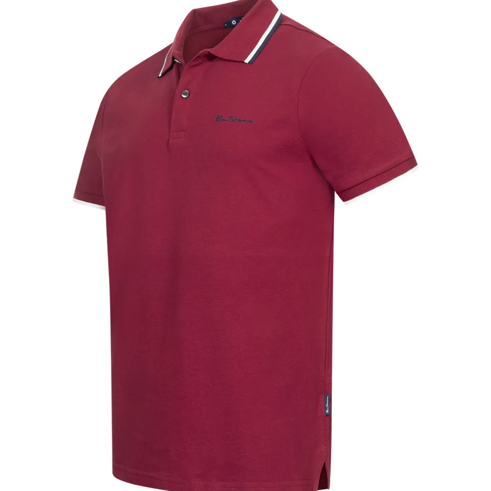 BEN SHERMAN Twin Tipped Herren Polo-Shirt 0076270NR-RED