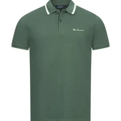 BEN SHERMAN Twin Tipped Herren Polo-Shirt 0076270NR-Green