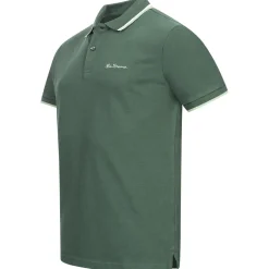 BEN SHERMAN Twin Tipped Herren Polo-Shirt 0076270NR-Green