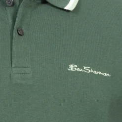 BEN SHERMAN Twin Tipped Herren Polo-Shirt 0076270NR-Green