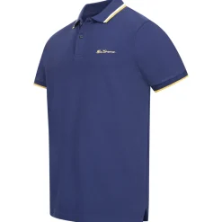 BEN SHERMAN Twin Tipped Herren Polo-Shirt 0076270NR-TwilightDenim