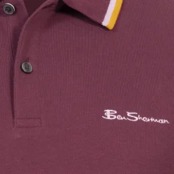 BEN SHERMAN Twin Tipped Herren Polo-Shirt 0076270N-PORT