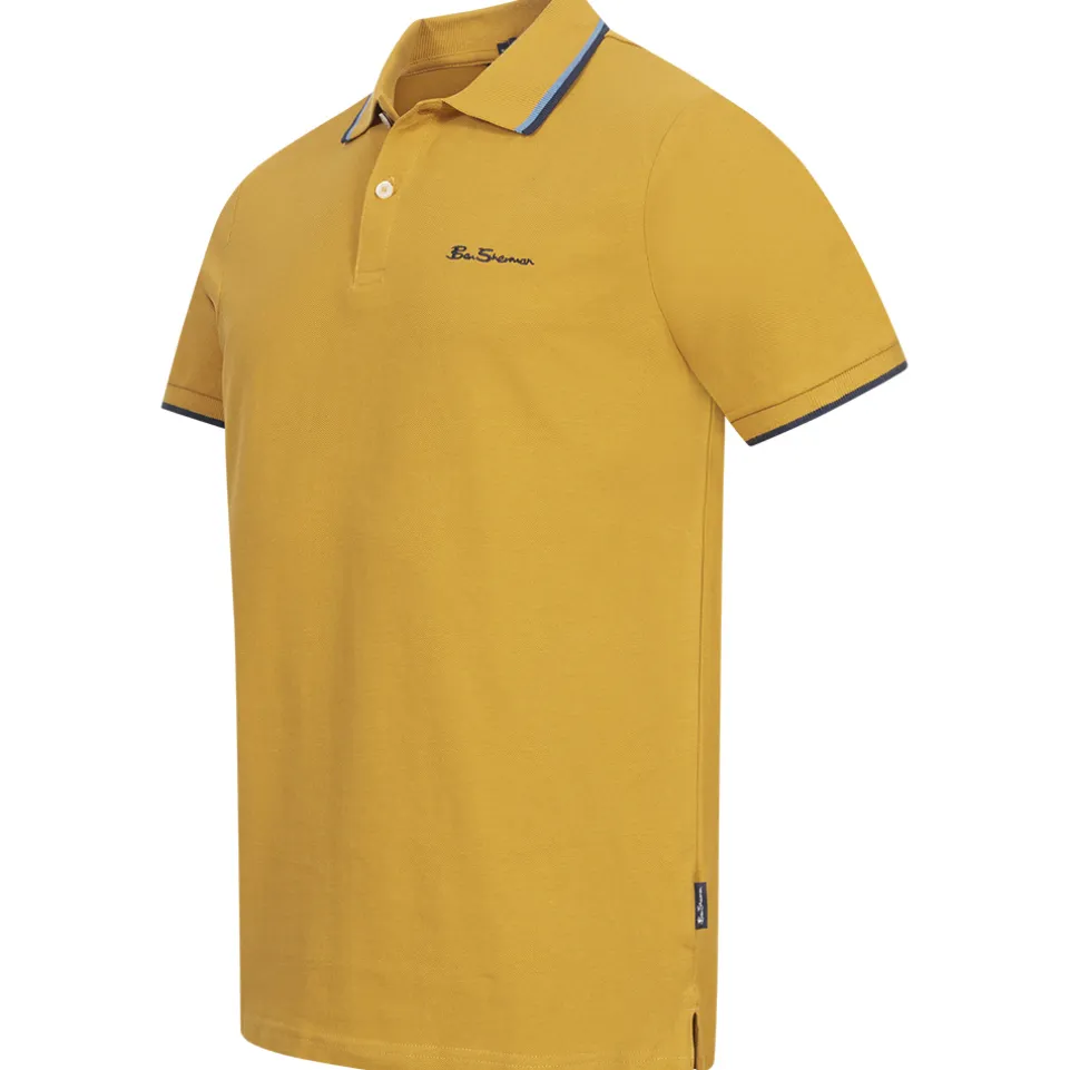 BEN SHERMAN Twin Tipped Herren Polo-Shirt 0076270NR-GOLD