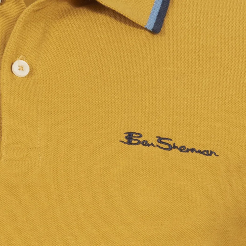 BEN SHERMAN Twin Tipped Herren Polo-Shirt 0076270NR-GOLD