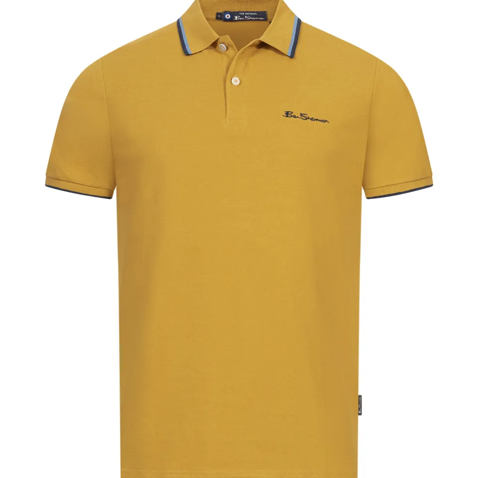 BEN SHERMAN Twin Tipped Herren Polo-Shirt 0076270NR-GOLD