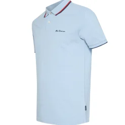 BEN SHERMAN Twin Tipped Herren Polo-Shirt 0076270-ICEBLUE