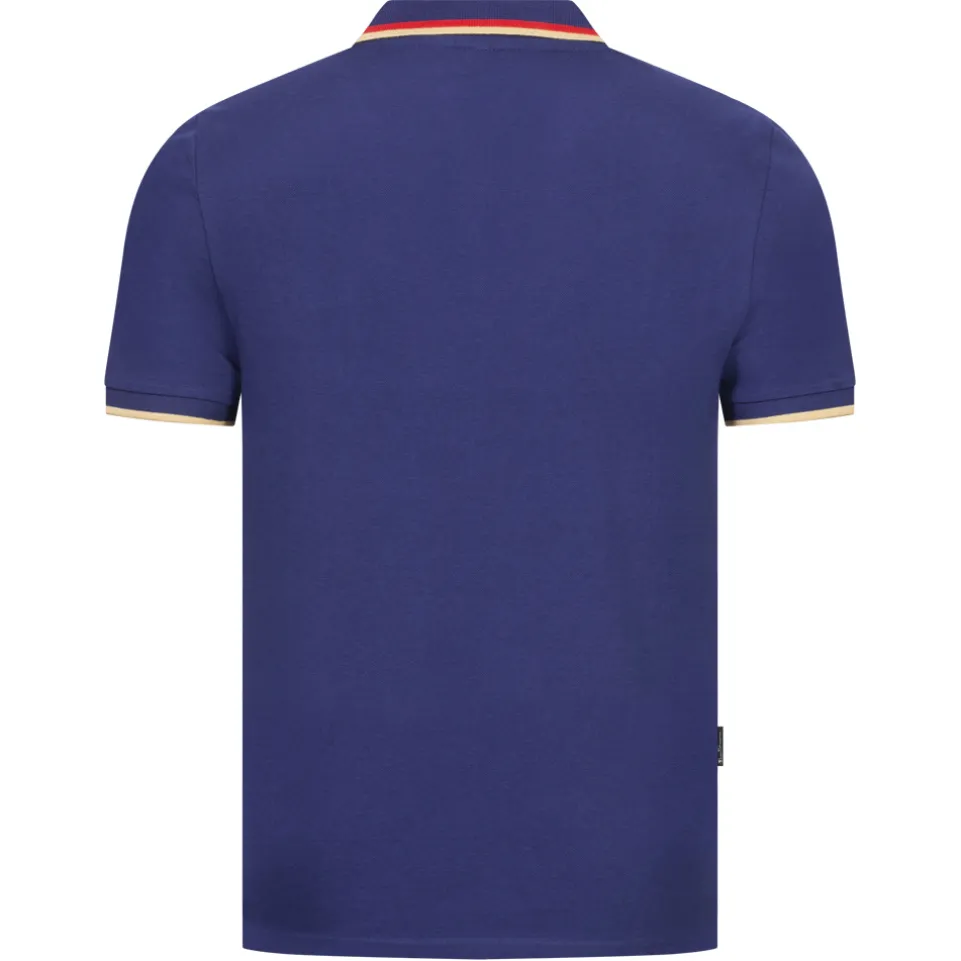 BEN SHERMAN Twin Tipped Herren Polo-Shirt 0076270-TWILIGHTDENIM
