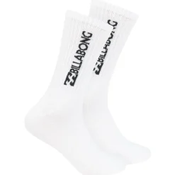 Billabong Unisex Crew Tennis Socken 3 Paar weiß BG-01 CREW