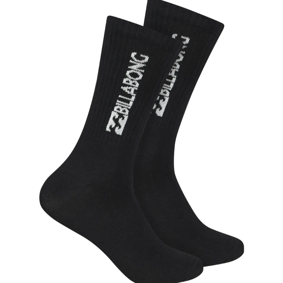 Billabong Unisex Crew Tennis Socken 3 Paar schwarz BG-02 CREW