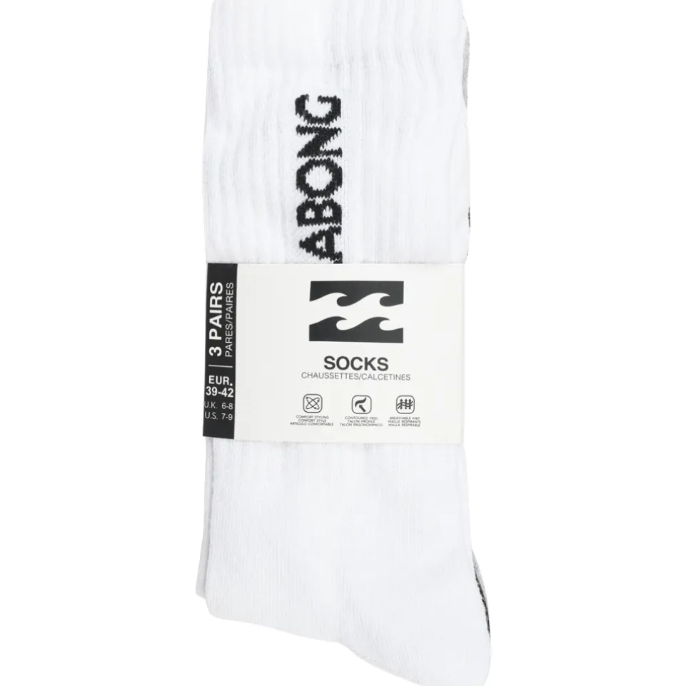 Billabong Unisex Crew Tennis Socken 3 Paar multi BG-03 CREW