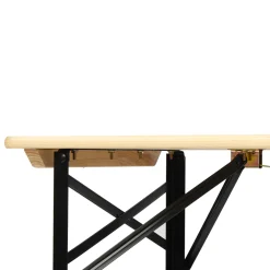 BIXENTE Bierzeltgarnitur 170 cm klappbar inkl. Schirmhalterung 3-tlg. Set