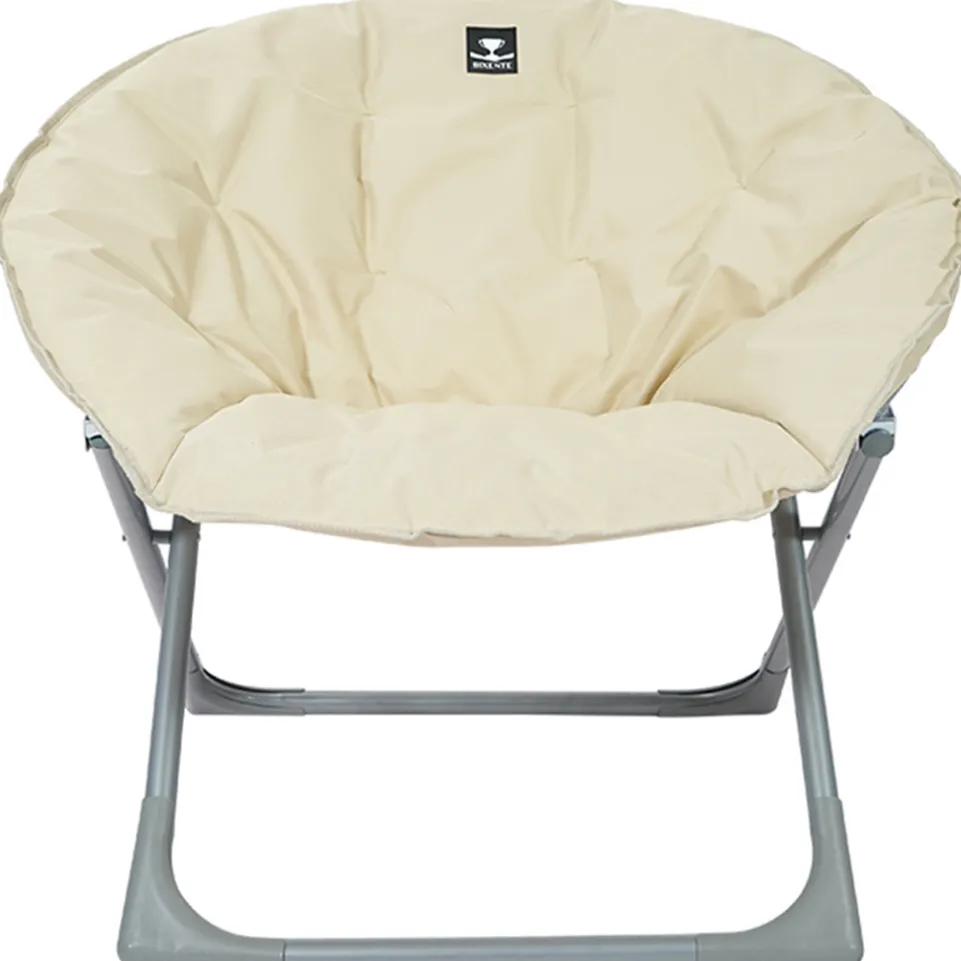 BIXENTE faltbarer Lounge Klappsessel creme