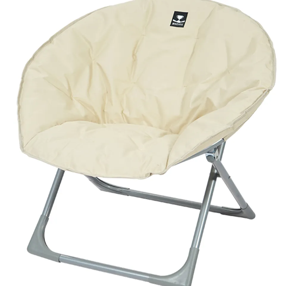 BIXENTE faltbarer Lounge Klappsessel creme