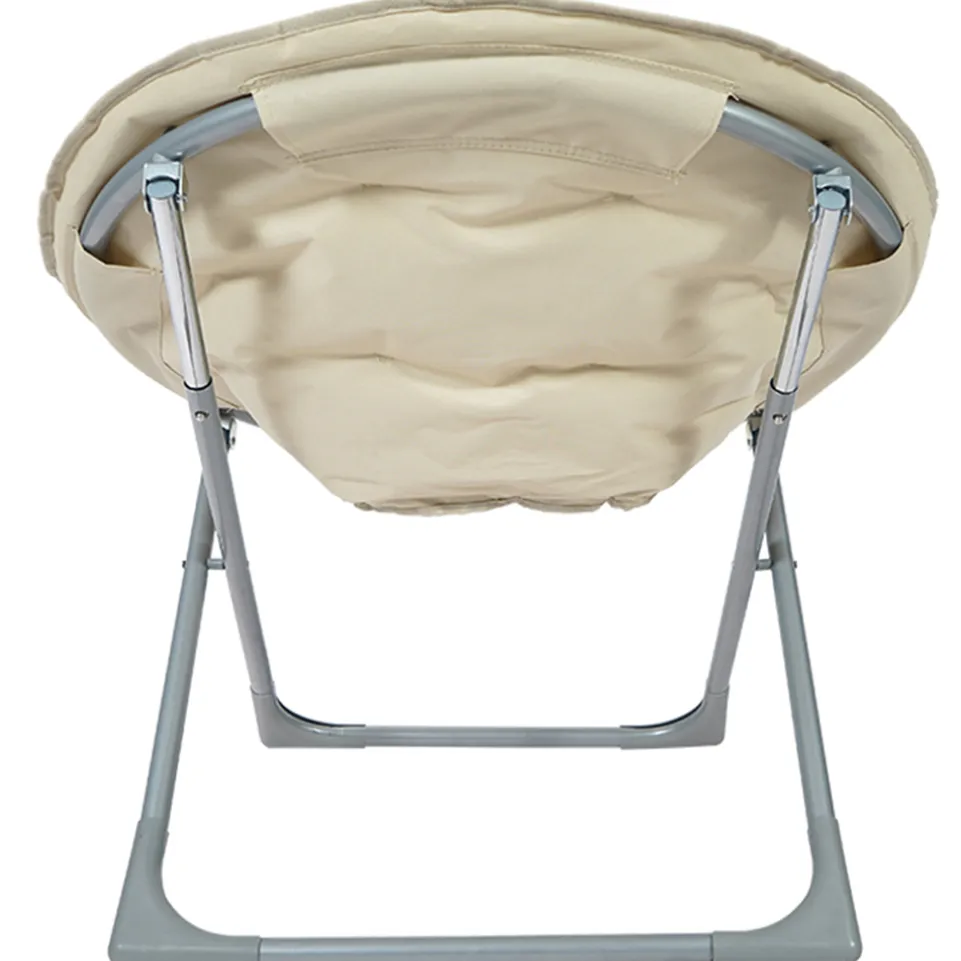 BIXENTE faltbarer Lounge Klappsessel creme