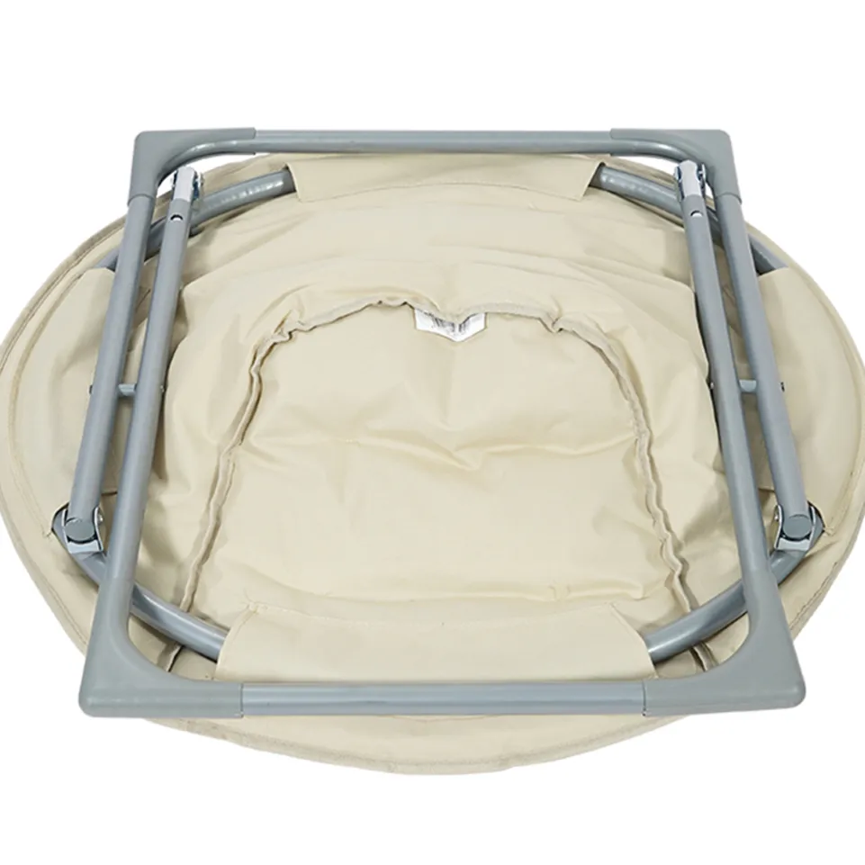 BIXENTE faltbarer Lounge Klappsessel creme