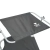 BIXENTE klappbare Gartenliege mit Sonnenschutz 188 cm 2er-Set schwarz