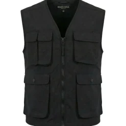 BRAVE SOUL® Trackvest Utility Herren Cargo Weste MJK-TRACKVEST-1